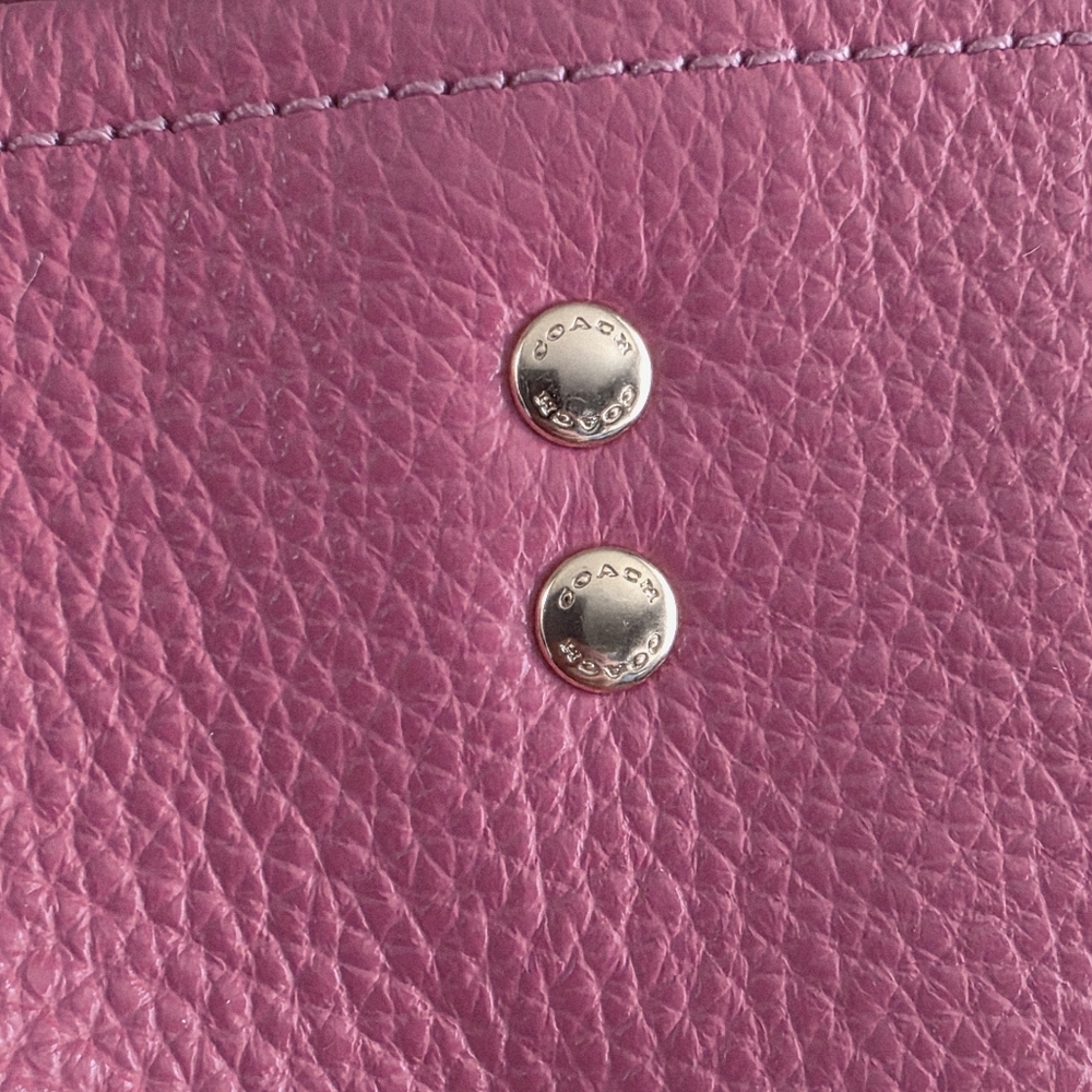 Coach C3078 Dempsey Tote Pink Pebbled Leather Shoulder Bag - Picture 5 of 16